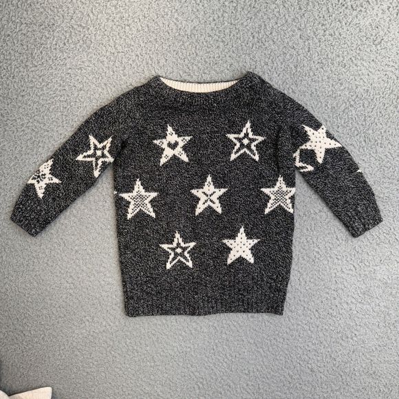 GAP Sweater Baby Girl 18 Months Gray Stars Jeans Easter Chick Outfit Bundle Zara - Picture 9 of 11